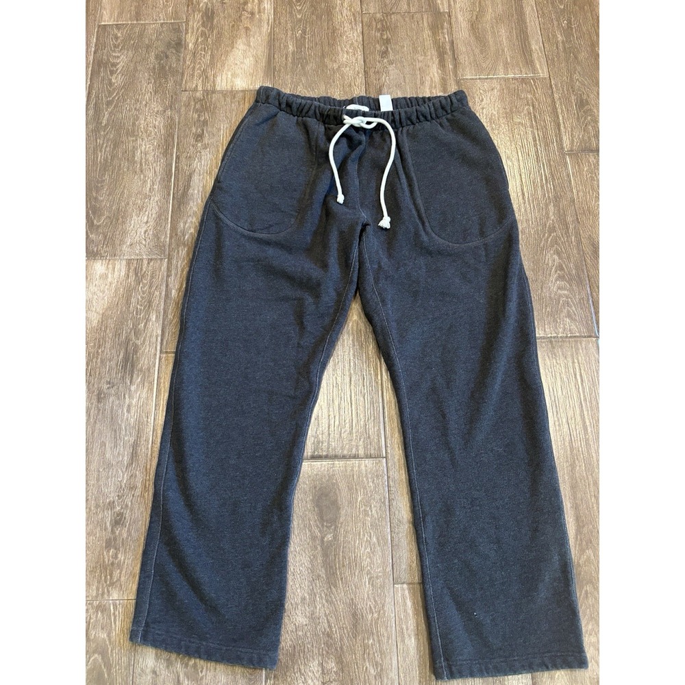 Jack Spade Bleaker Street NYC Gray Heavyweight Sweatpants Mens XL Straight Leg